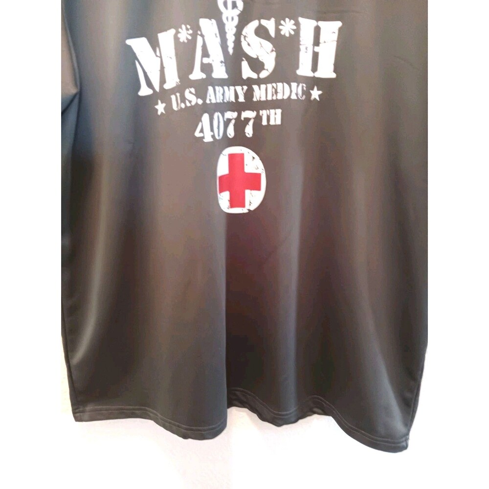 MASH 4077th U.S. Army Medic T-Shirt Mens XL Gray Graphic Tee TV Show Fan Gear - Picture 5 of 9